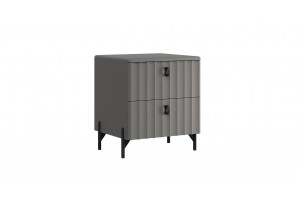 Тумба прикроватная Тиффани Базальт, Грей софт
