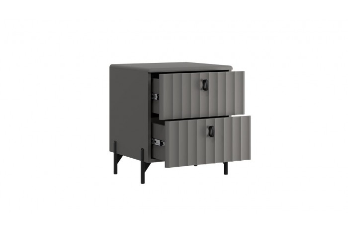 Тумба прикроватная «Тиффани» - 407.002.000 Базальт, Грей софт