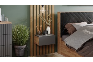 Тумба универсальная Тип 1 Графит Серый/Дуб Крафт Золотой