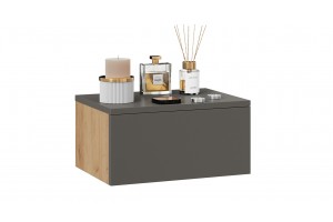 Тумба универсальная Тип 1 Графит Серый/Дуб Крафт Золотой