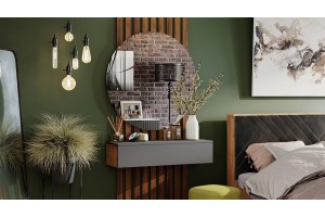 Тумба универсальная Тип 2 Графит Серый/Дуб Крафт Золотой