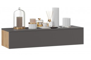 Тумба универсальная Тип 2 Графит Серый/Дуб Крафт Золотой