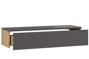Тумба универсальная Тип 2 Графит Серый/Дуб Крафт Золотой