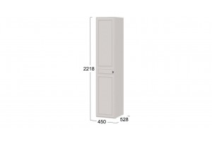 Шкаф для белья Пандора (левый) Кашемир, Кашемир сатин