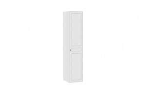 Шкаф для белья Пандора (правый) Белый снег, Белый матовый