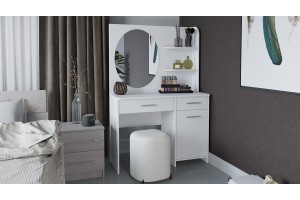 Стол туалетный Эвита Белый глянец