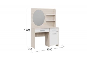 Стол туалетный Эвита Дуб Гарден/Белый глянец