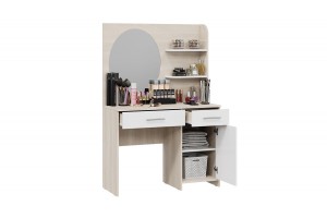 Стол туалетный Эвита Дуб Гарден/Белый глянец