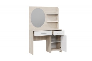 Стол туалетный Эвита Дуб Гарден/Белый глянец