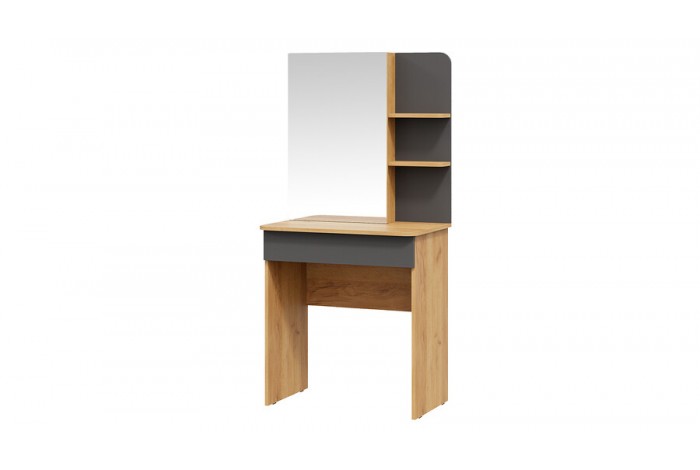 Стол туалетный «Майя» Дуб Крафт золотой, Серый графит