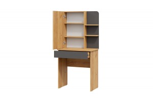 Стол туалетный Майя Дуб Крафт золотой, Серый графит