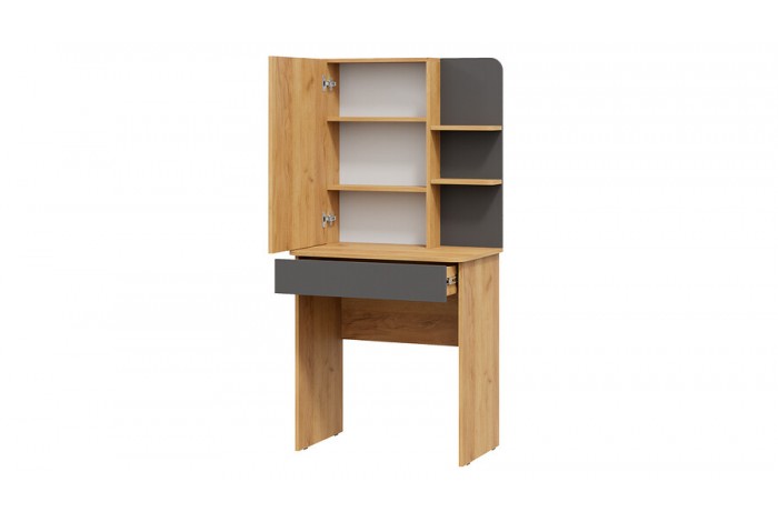 Стол туалетный «Майя» Дуб Крафт золотой, Серый графит