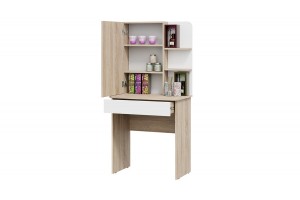 Стол туалетный Майя Дуб Сонома, Белый Ясень