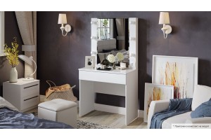 Стол туалетный Марго Белый