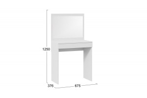 Стол туалетный Никки Тип 1 Белый Ясень