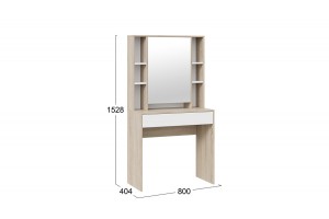 Стол туалетный Салли Дуб Сонома, Белый Ясень