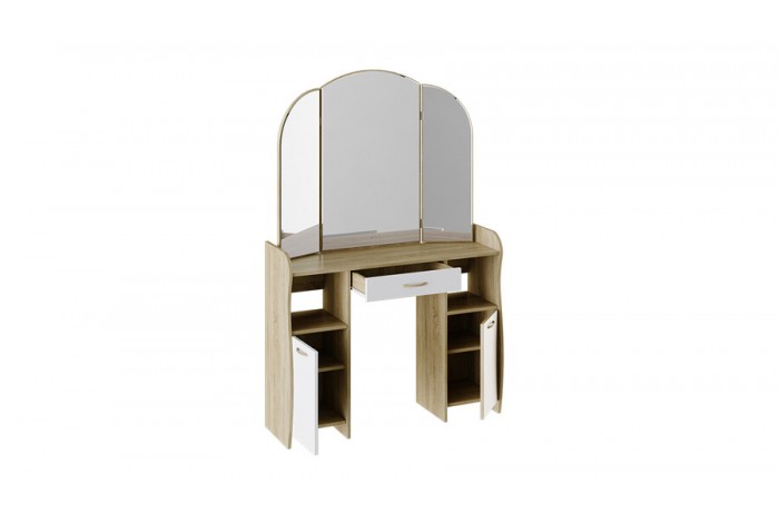 Стол туалетный «София Т2» Дуб Сонома, Белый