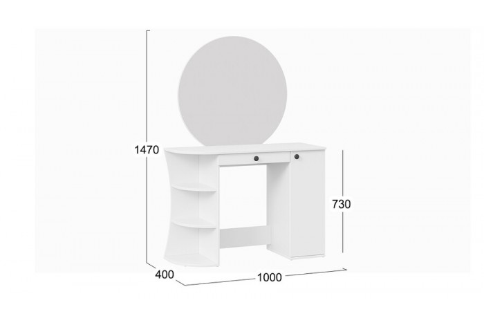 Стол туалетный «Соло» Тип 1 Белый