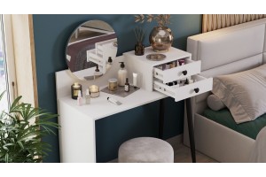 Стол туалетный Стилтон Тип 1 Белый, Черный муар