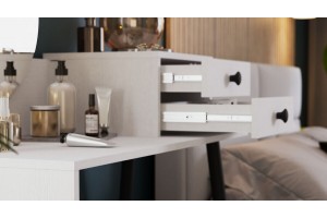 Стол туалетный Стилтон Тип 1 Белый, Черный муар