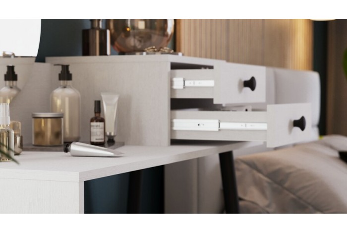 Стол туалетный «Стилтон» Тип 1 Белый, Черный муар