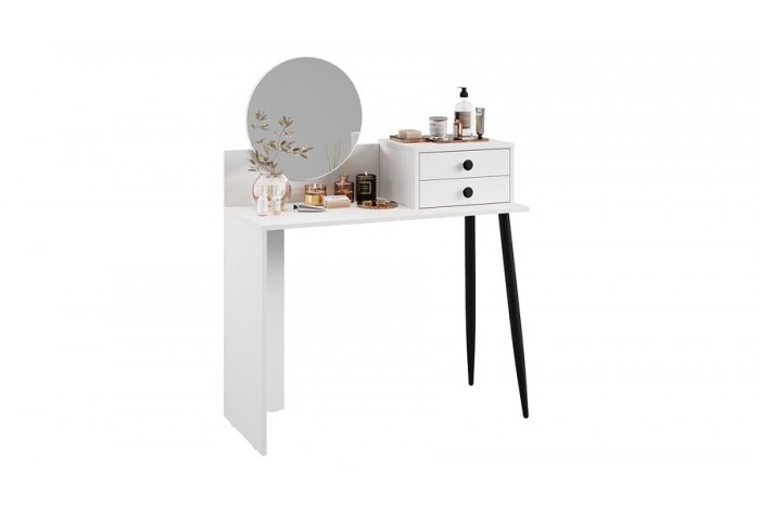 Стол туалетный «Стилтон» Тип 1 Белый, Черный муар