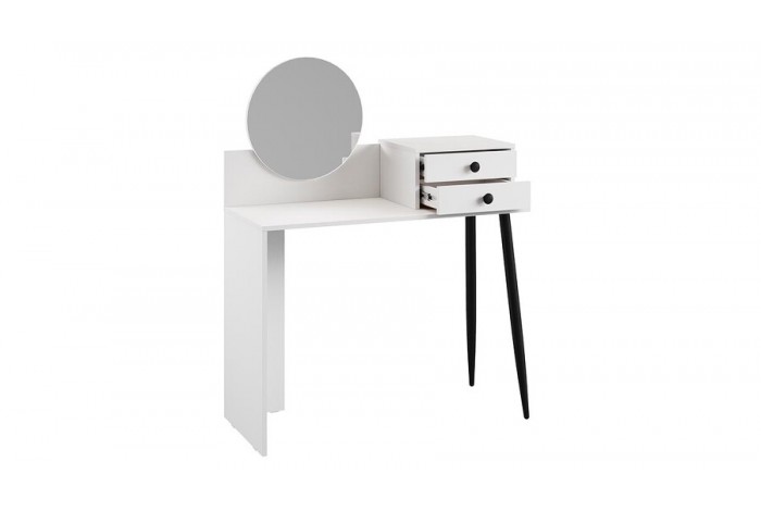 Стол туалетный «Стилтон» Тип 1 Белый, Черный муар