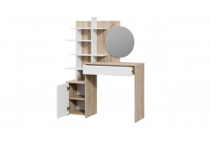 Стол туалетный Голден Дуб Сонома, Белый