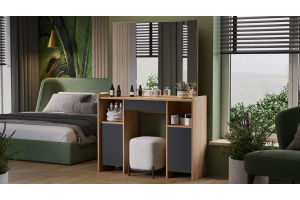 Стол туалетный Дарси Тип 2 Дуб Крафт золотой, Антрацит