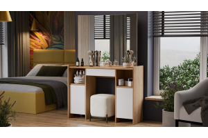 Стол туалетный Дарси Тип 2 Дуб Крафт золотой, Белый