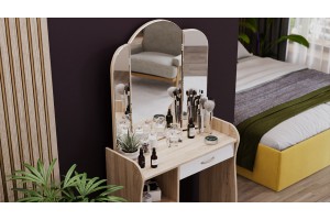 Стол туалетный София Т1 Дуб Сонома, Белый