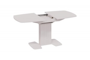 Стол обеденный раздвижной Хилтон Тип 2 Кашемир, Стекло матовое кашемир