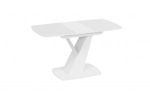 Стол обеденный Гарда Тип 1 Белый, Стекло матовое белое