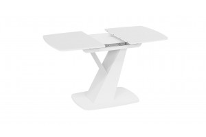 Стол обеденный Гарда Тип 1 Белый, Стекло матовое белое