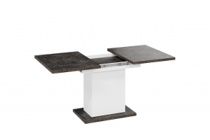 Стол раздвижной Детройт Тип 4 Белый, Ателье темный