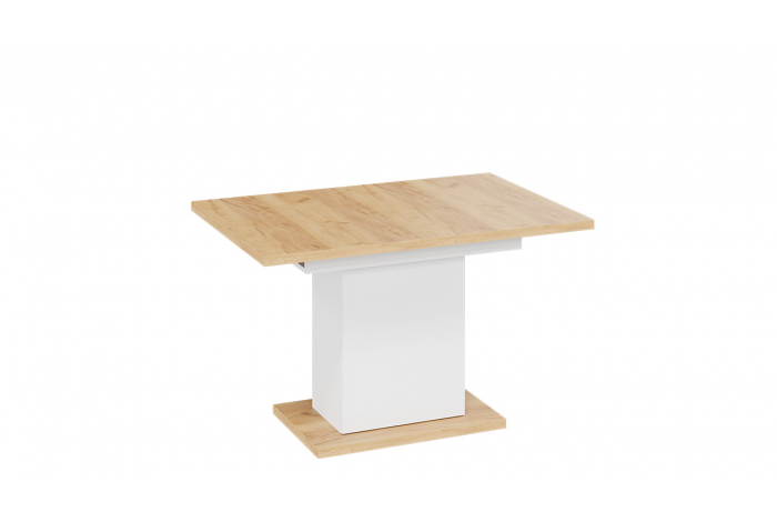 Стол раздвижной «Детройт» Тип 4 - 009.005.000 Белый, Дуб Крафт золотой