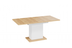 Стол раздвижной Детройт Тип 4 Белый, Дуб Крафт золотой