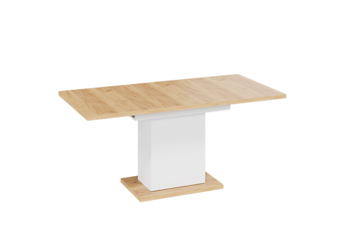 Стол раздвижной «Детройт» Тип 4 - 009.005.000 Белый, Дуб Крафт золотой