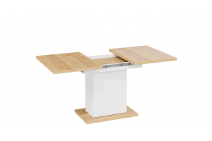 Стол раздвижной Детройт Тип 4 Белый, Дуб Крафт золотой