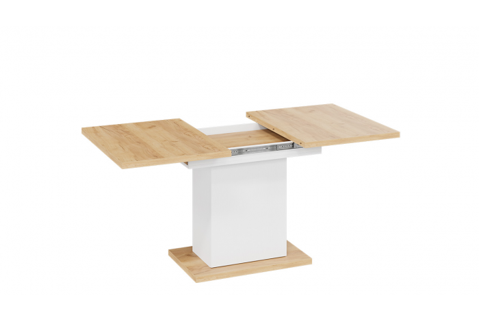 Стол раздвижной «Детройт» Тип 4 - 009.005.000 Белый, Дуб Крафт золотой