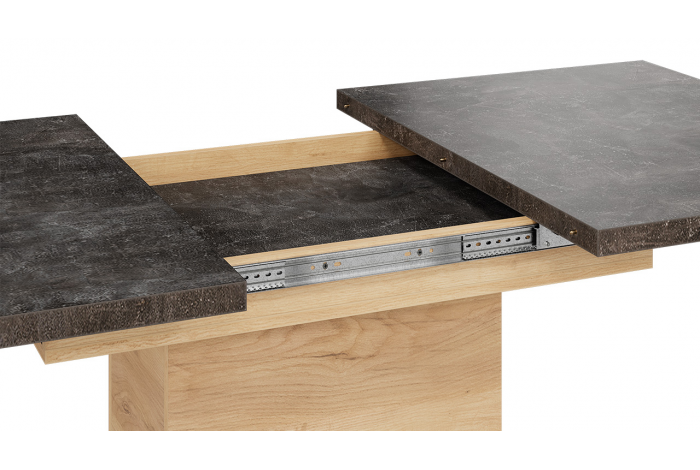 Стол раздвижной «Детройт» Тип 4 - 009.005.000 Дуб Крафт золотой, Ателье темное