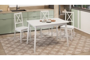 Стол обеденный Ливерпуль Тип 3 Б-293 Белый матовый