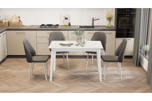 Стол обеденный Ливерпуль Тип 3 Б-293 Белый матовый