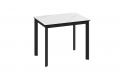 Стол раздвижной «Риттер» Тип 1 Черный муар, Керамика матовая белый мрамор