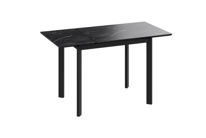 Стол раздвижной «Риттер» Тип 1 Черный муар, Керамика матовая черный мрамор