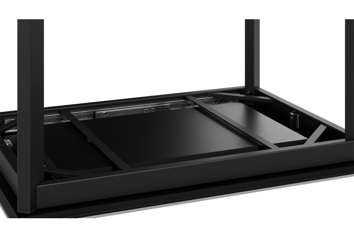 Стол раздвижной «Риттер» Тип 1 Черный муар, Керамика матовая черный мрамор