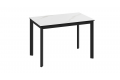 Стол раздвижной «Риттер» Тип 2 Черный муар, Керамика матовая белый мрамор