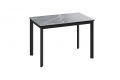 Стол раздвижной «Риттер» Тип 2 Черный муар, Керамика матовая серый мрамор