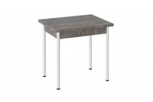 Стол раскладной Родос Тип 2 с опорой d40 Белый муар, Ателье темный