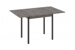 Стол раскладной Родос Тип 2 с опорой d40 Черный муар, Ателье темный